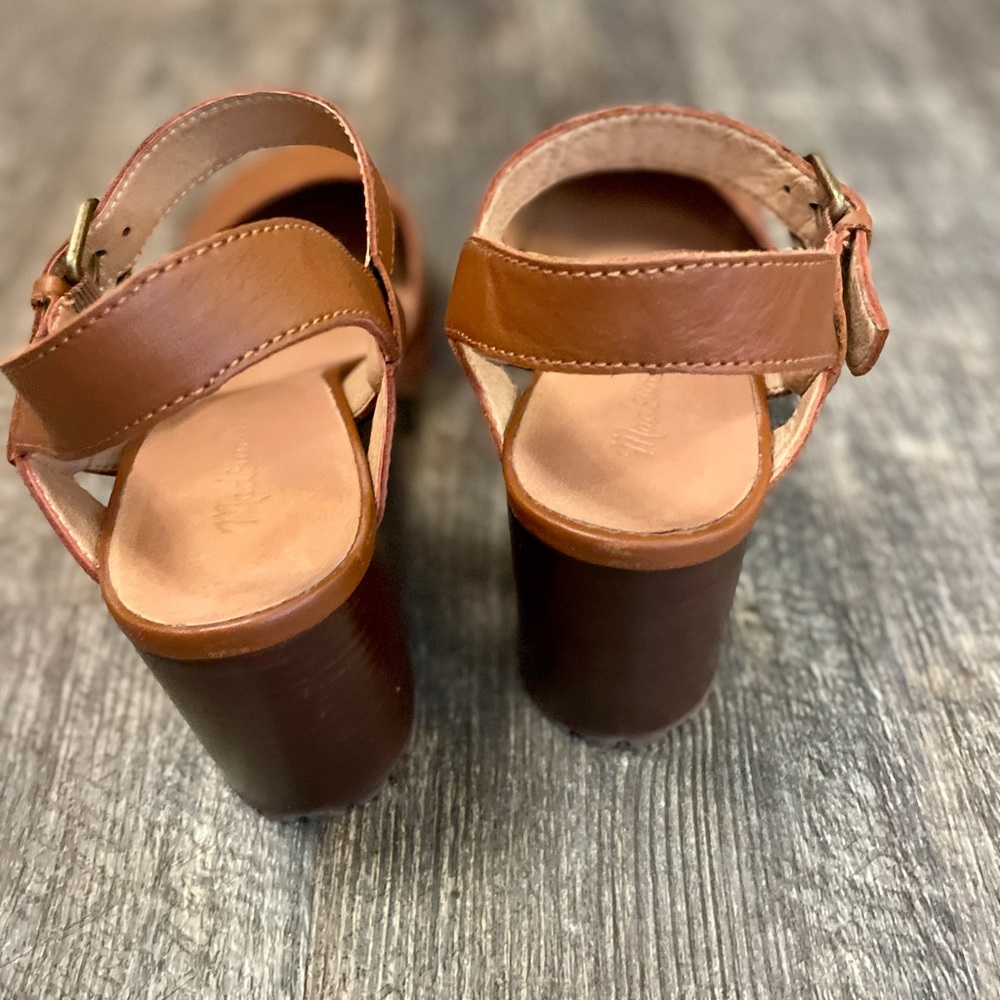 Madewell Leather Lug Sole Mary Janes, Size 11, Like New, Adjustable Ankle Strap - Picture 9 of 11